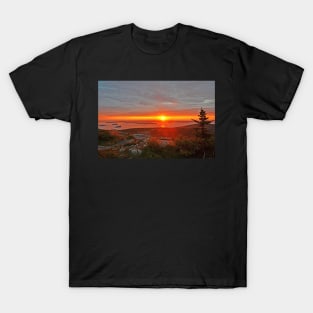 The sunrise from Cadillac Mountain in Acadia National Park T-Shirt